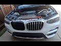 HOW TO REMOVE AND INSTALL BLACK KIDNEY GRILLE BMW X3 X5 IN A FEW MINUTES.  DE-CHROME KIDNEY GRILLE.