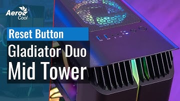 Gladiator Duo Mid Tower Case - How to Control the RGB Lighting with the PC LED Button