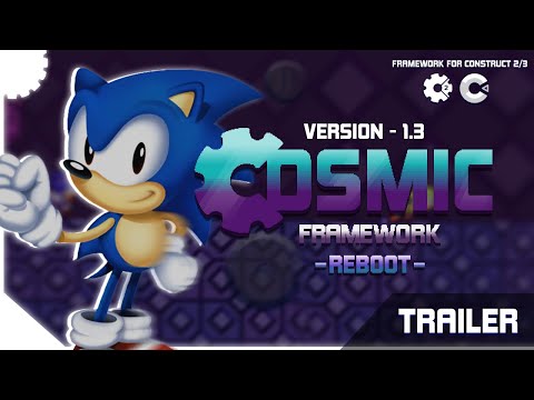 (SAGE 2021) Cosmic Framework REBOOT (Version 1.3) - Trailer (Sonic 3 Engine - Construct 2/3)