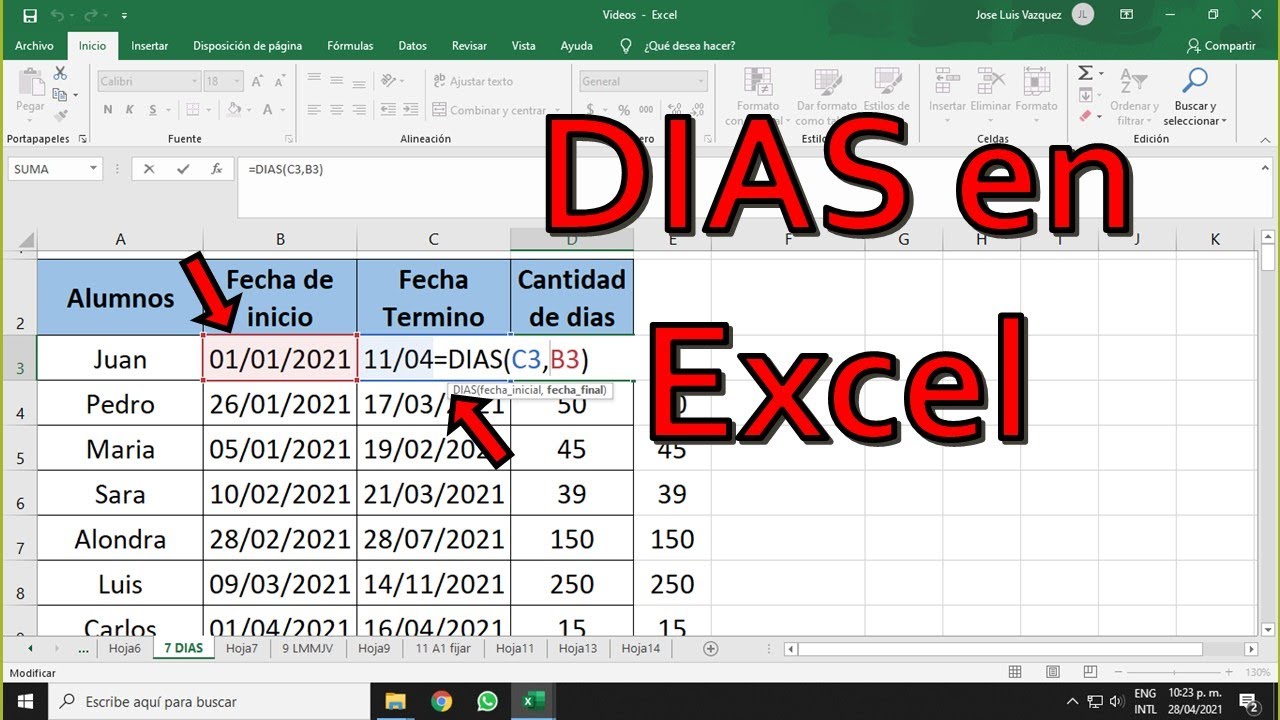 Contar Días Entre Fechas En Excel ¡descubre Cómo Hacerlo De Forma