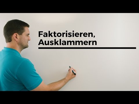 Nullstellen, Faktorisieren, Ausklammern | Mathe by Daniel Jung