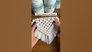 Don’t throw away left over string! Make bunting 🎉 #macrame #macramediy #tutorial