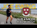 Harvard sub 4 minute miler road workout  joe ewing  stride athletics