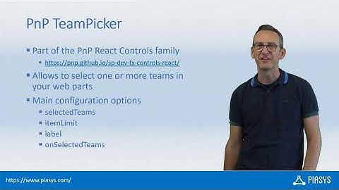 Episode #211 - Using the PnP TeamPicker control in SPFx solutions