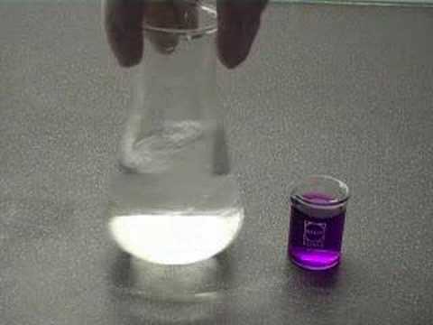 Chemistry experiment 2. - Coloured flask.