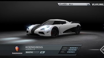 NFS  Most Wanted Mobile - All Cars