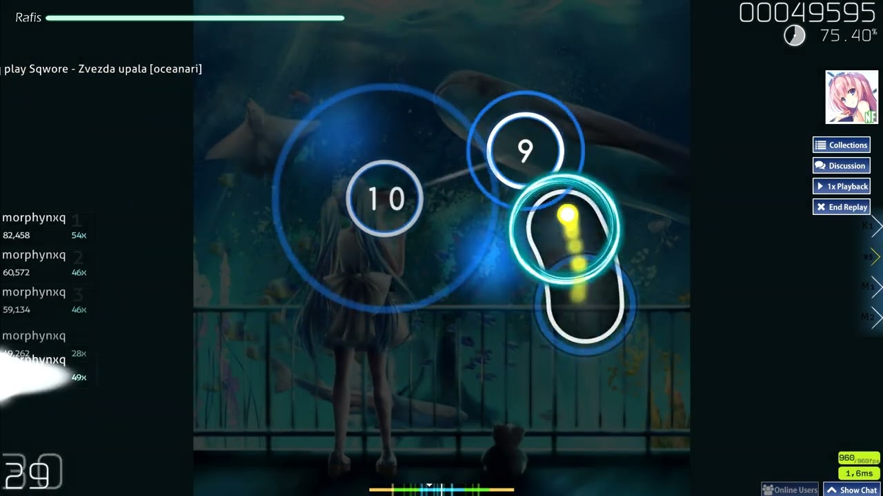 sqwore - звезда упала. pzh nauchite menya play to osu. danechka pzh