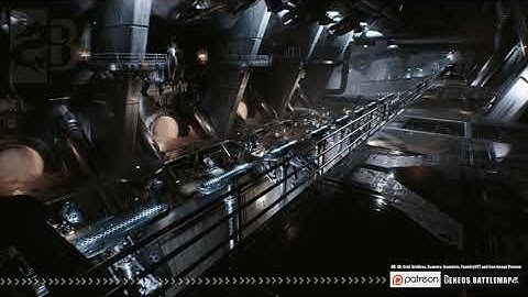 Beneos Battlemaps: SciFi City: Industrial Underground 1 - SCENERY [Pen & Paper Animated Battlemap]