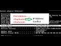 How to remove duplicate ipv4 address which causes ip address conflict on windows