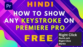 Display any key On screen During Screen Record |Windows 10 | QiPress display key in premiere pro