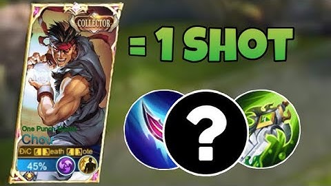 Chou Best One Shot Build 2023 For Rank Push | Top 1 Global Chou One Hit Build #mlbb #solorank