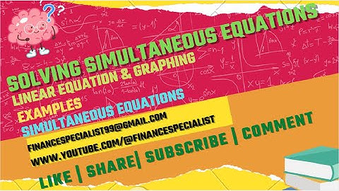 Straight line and Simultaneous Equations