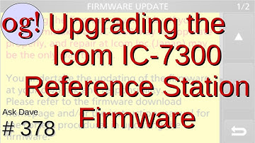 Updating the ICOM IC-7300 Reference Station Firmware (#378)