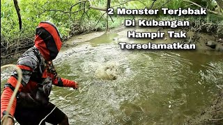DETIK-DETIK JALA DI KUBANGAN DAPAT 2 IKAN MONSTER SEBESAR BAYI / Cast Net Fishing River Monsters