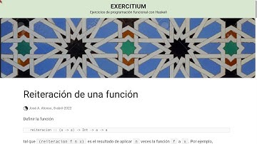 Reiteración de una función