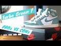 Nike Air Jordan 1 Turbo Green - Watch Before You Buy / Pros and Cons / On Feet