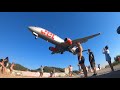 Skiathos airport jet blasts and insane landings 4K