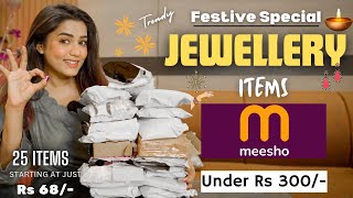 All new MEESHO jewellery haul *Festive Special* | Honest review | Tryon || gimaashi