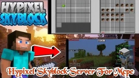 Best Hypixel Skyblock Server For Mcpe || With Minions || Full Like Hypixel || By Imperial Gamerz ||