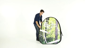 Instructional video: Pop Out Banner Vertical