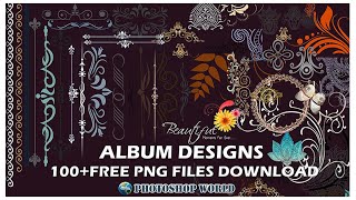 Album designing elements ,gap fillers 100 vector borders shapes corners design-wedding free download