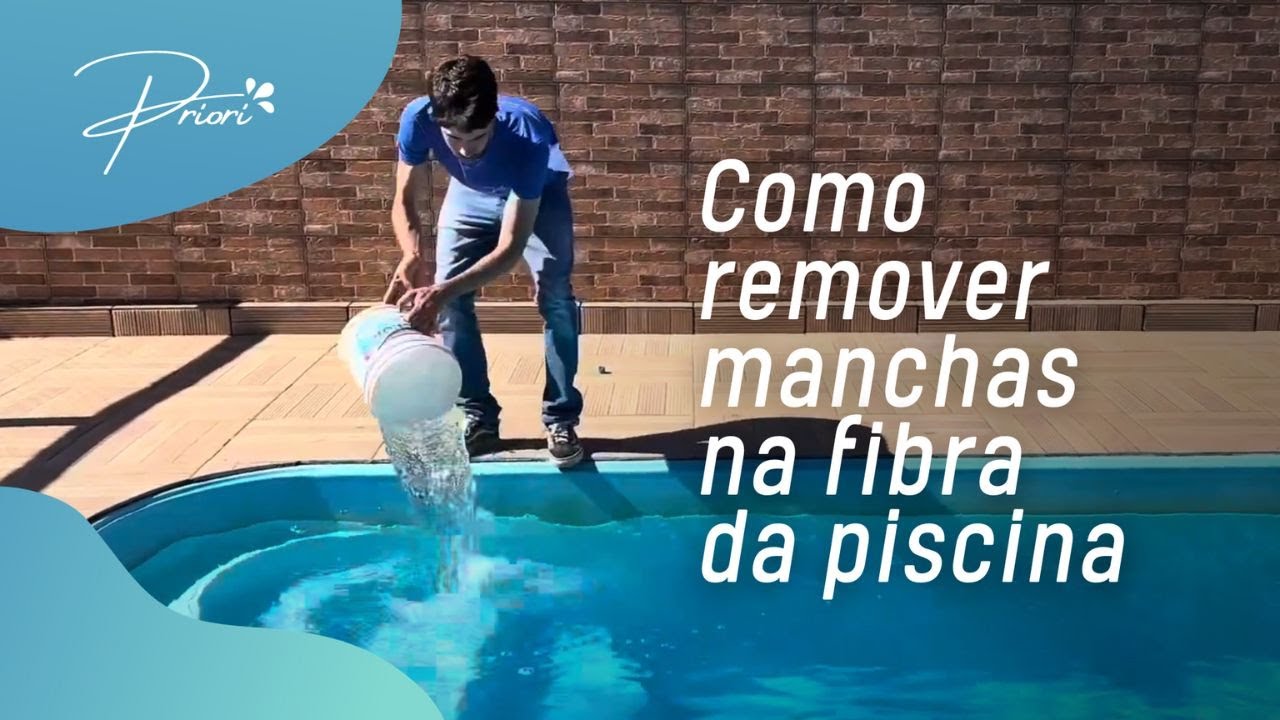 Como remover manchas na fibra da piscina devido ao excesso de metal na ...