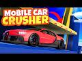 I Put a Bugatti Into a MOBILE Car Crusher! (BeamNG Drive Mods)
