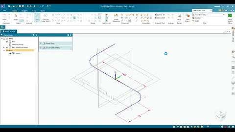 Solid Edge 2024 - Create 3D Part by Sweep and Sweep Cut Command for Freshers