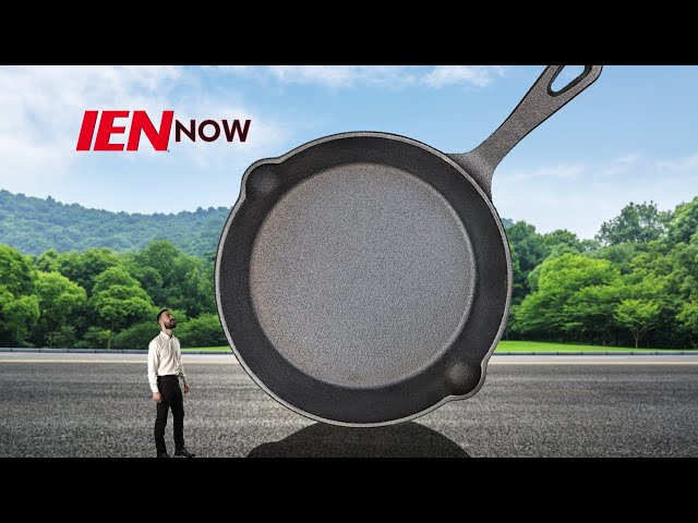 Feast your eyes on the world's largest cast iron skillet weighing 14,000  lbs. in Tennessee