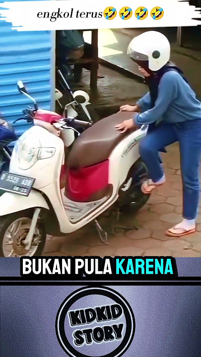 POV ketika emak emak lagi engkol motor nya!!#lucu #ngakak