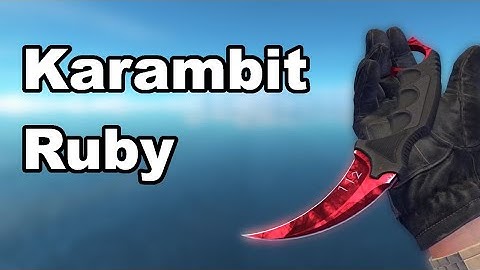 Karambit Ruby | CSGO Skin Showcase