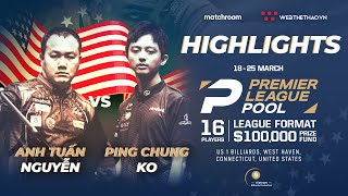 HIGHLIGHTS | Nguyễn Anh Tuấn vs Ko Ping Chung | Giải Billiard Premier League Pool 2024