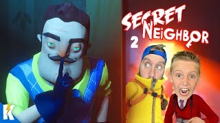 One vs One SECRET NEIGHBOR Multiplayer!! (Hello Neighbor, Little Flash vs DadCity) K-City GAMING