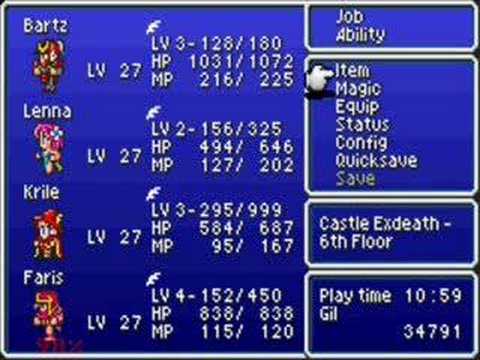 Final Fantasy 5 - Episode 024B - ExDeath's Castle.