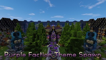 Minecraft - Faction Spawn + Shop | Purple Themed [1.7 - 1.12] [Schematic + Download]