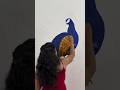 Handpainted Peacock Wall Painting 🦚✨ | Wall Transformation by Alakananda Arts