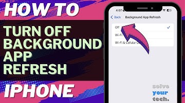 iOS 17: How to Turn Off Background App Refresh on iPhone