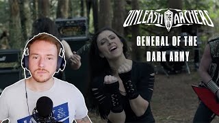 REACTING to UNLEASH THE ARCHERS (General Of The Dark Army) ⚔️🎤🔥