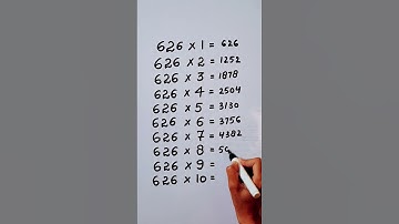 Write the Table of 626 in 16 second only..#maths #mathshack #mathstricks @study_care0