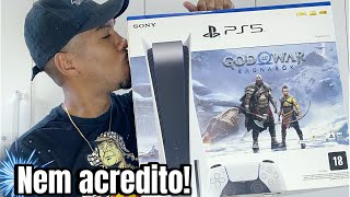 Playstation 5 finalmente realizei meu sonho em 2024!!! Unboxing. ai familia fiquei muito nervoso