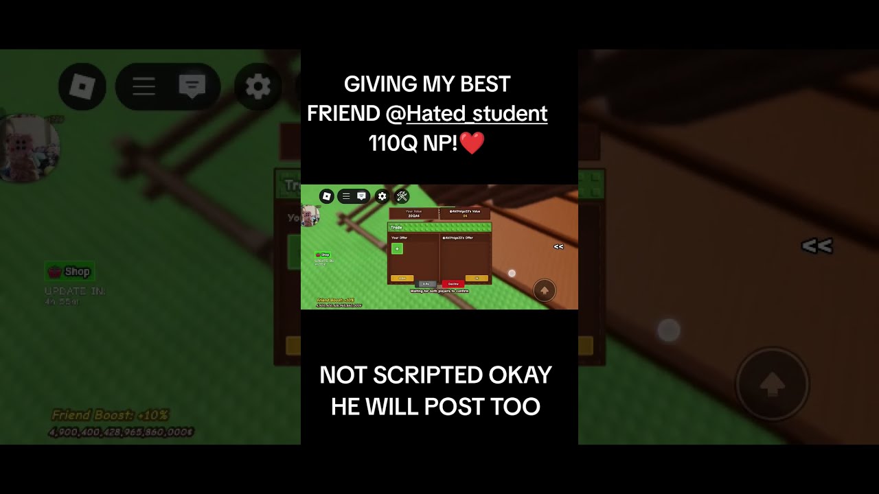 NO PROBLEM HeyAkivPlush WHATS YALL USER ILL GIVE 10QA EACH I HOPE THIS GO VIRAL Growagarden