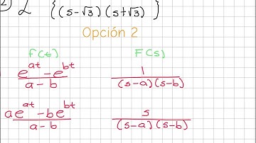 Transformada inversa de Laplace, video 4 de 5 (ejercicio del video 3, OPCIÓN 2)