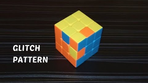 How to make Glitch Pattern in 3×3 Rubik