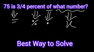 75 is 3/4 percent of what number?