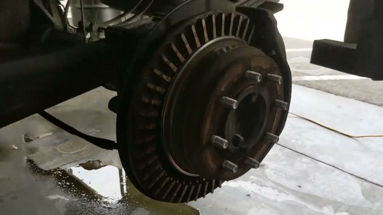 Grinding Truck Brakes Worst Ever? No Brake Rotor left YouTube