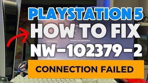 How To Fix PS5 NW-102379-2 there was an error with PSN Network