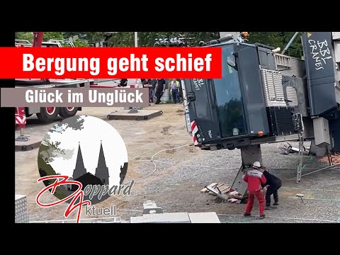 BoppardAktuell Baukran Bergung geht gründlich schief