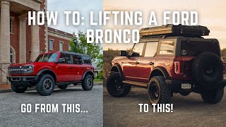 How To: Lift Your Bronco  GRT Offroad Lift Kit Install | Bronco Nation