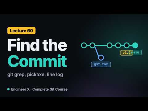 Git Grep and Git Log Search: -S Pickaxe, -G and -L Line History | Git Course L60
