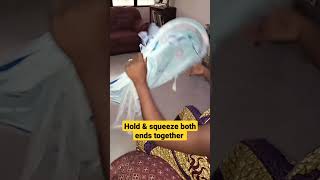 How to easily fold baby nest #youtubeshorts #babynest #babyvideo #babies #joel #foryou  #subscribe